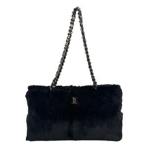 Chanel Vintage Rabbit Fur Shoulder Bag